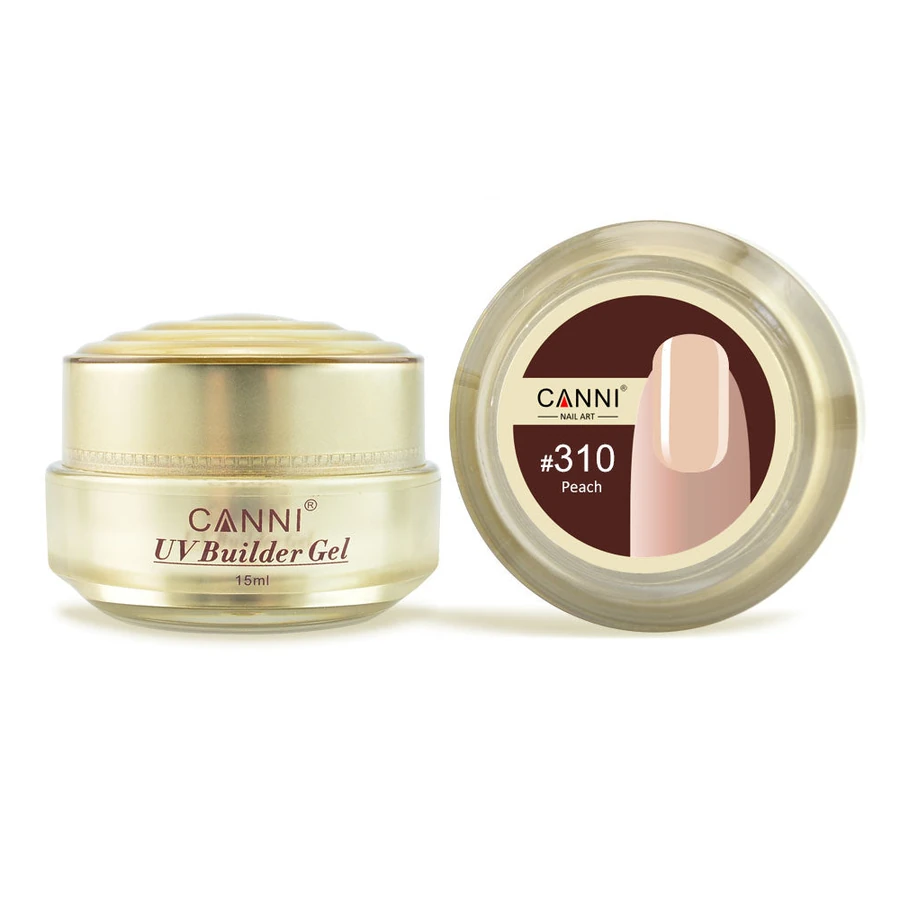 Конструюючий гель Canni UV Builder Gel Peach #310 персиковий 15 мл