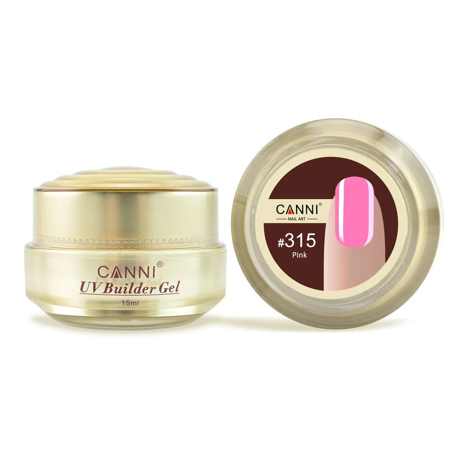 Конструюючий гель Canni UV Builder Gel Pink #315 рожевий 15 мл