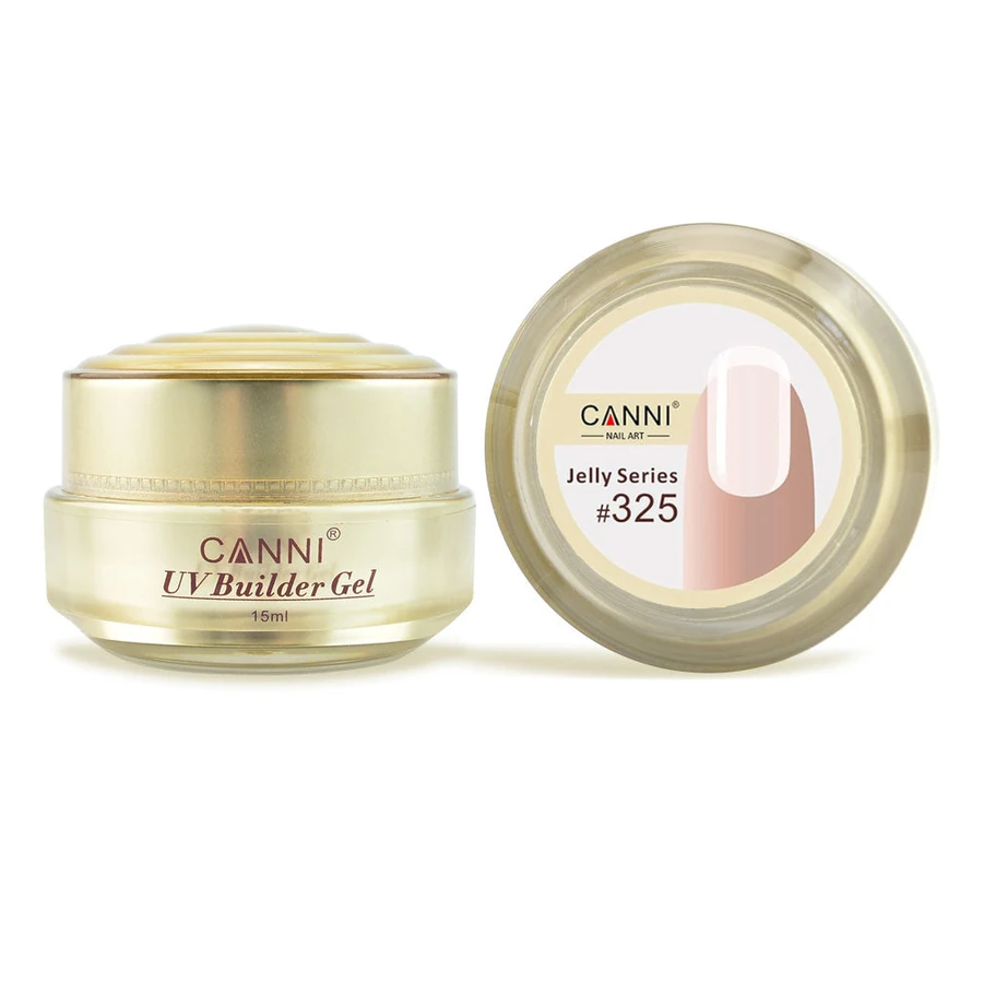 Конструюючий гель Canni UV Builder Gel Jelly Series #325 легкий натуральний, напівпрозорий 15 мл