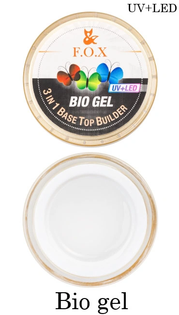 Біо-гель 3 в 1 FOX Base/Top/Builder Bio Gel база, топ, що конструює 50 мл