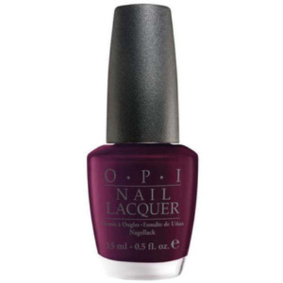 Лак OPI Black Cherry Chutney чорно-баклажановий з мікроблиском 15 мл