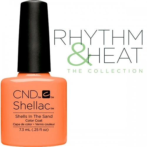 Гель-лак CND Shellac Shells In The Sand м`який ніжно-персиковий, емаль 7,3 мл