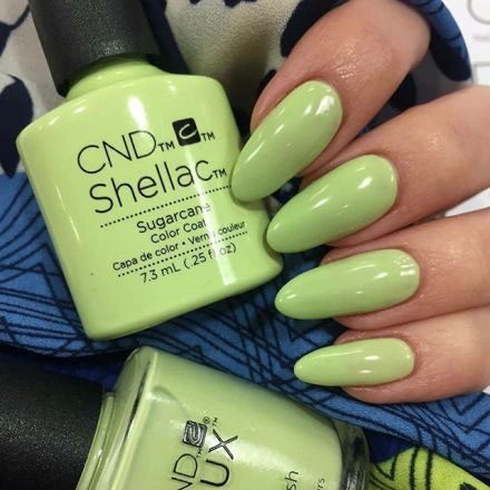 Гель-лак CND Shellac Sugarcane ніжно-фісташковий, емаль 7,3 мл