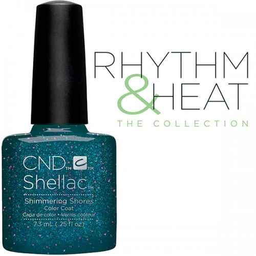 Гель-лак CND Shellac Shimmering Shores морська хвиля з глітером 7,3 мл
