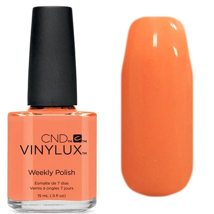 Лак CND VINYLUX 249 Shells In The Sand ніжно-персиковий, емаль, кремовий 15 мл