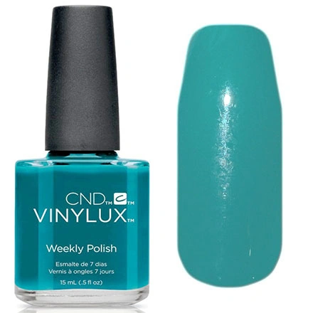 Лак CND VINYLUX 247 Splash of Teal колір морської хвилі, емаль 15 мл