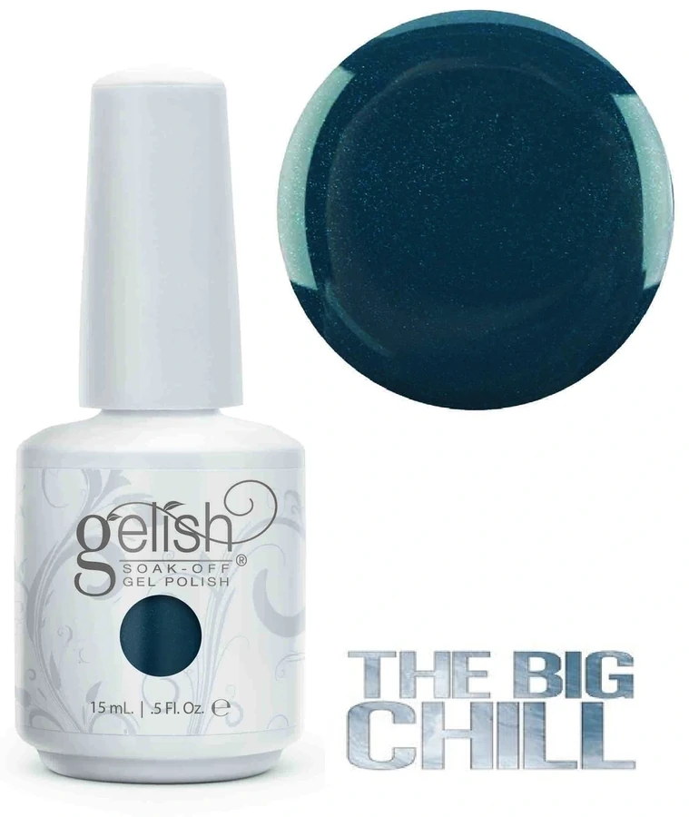 Гель-лак Harmony Gelish Winter Ice Skate, You Skate, We all Skate темно-смарагдовий крем з легким зеленим мікроблиском 15 мл