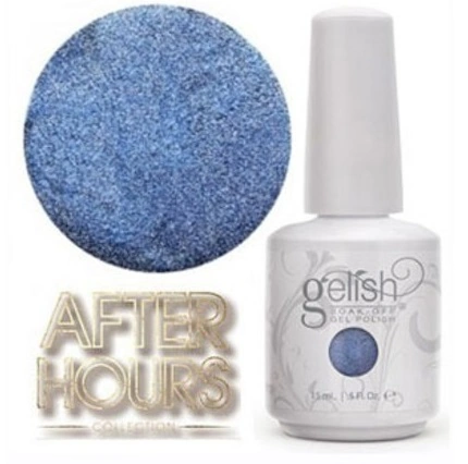 Гель-лак Harmony Gelish Rhythm And Blues синій металік, з великою кількістю мікро-блискіток, щільний 15 мл