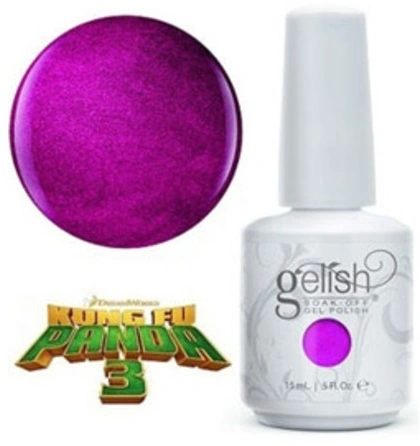 Гель-лак Harmony Gelish Kung Fu-Chsia ярко-фуксієвий шиммер 15 мл