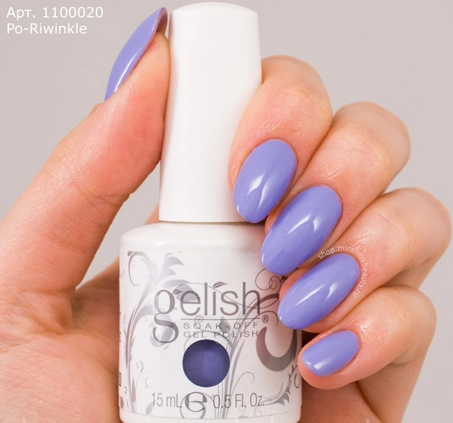 Гель-лак Harmony Gelish Po-Riwinkle світлий лілово-фіолетовий з мікроблиском 15 мл