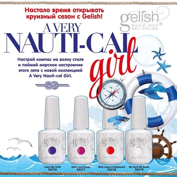 Гель-лак Harmony Gelish Wish Upon A Starboard томатно-червоний, емаль 15 мл