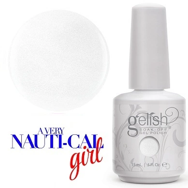 Гель-лак Harmony Gelish My Yacht, My Rules! миготливий білий з мікроблиском 15 мл
