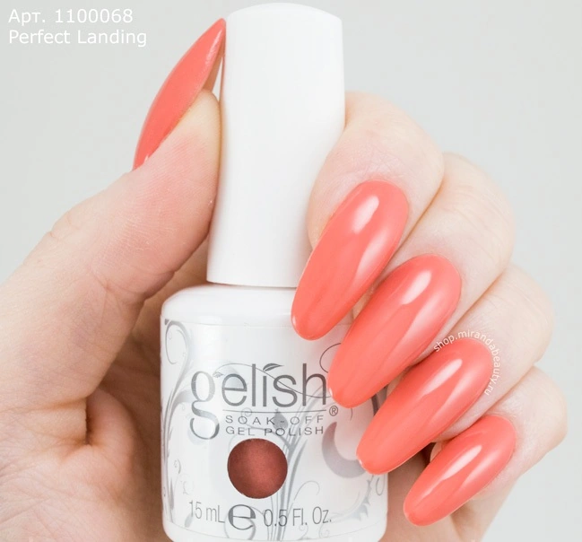 Гель-лак Harmony Gelish Perfect Landing кораловий, емаль 15 мл
