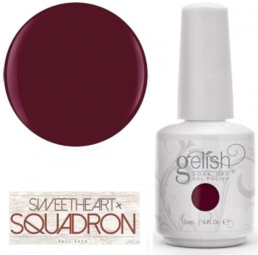 Гель-лак Harmony Gelish Looking For A Wingman глибокий бордовий, емаль 15 мл