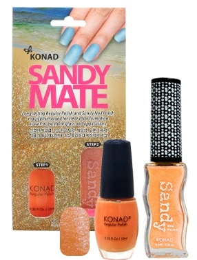 Набір для манікюру Konad Sandy Mate Orange Set помаранчевий