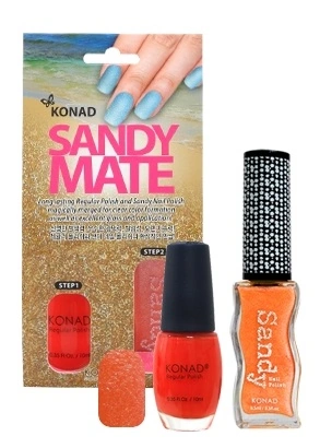 Набір для пісочного манікюру Konad Sandy Mate Tangerine Set мандариновий