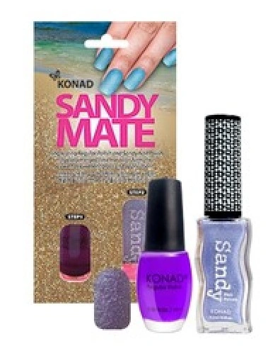 Набір для пісочного манікюру Konad Sandy Mate Violet Set фіолетовий