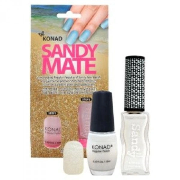 Набір для манікюру Konad Sandy Mate White Set білий