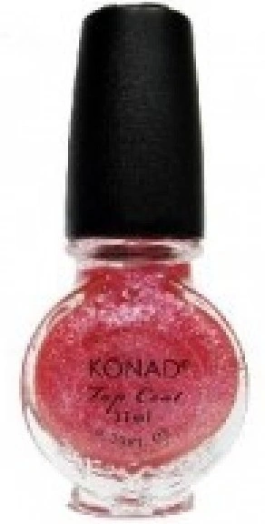 Рожевий закріплювач з блискітками Konad Special Top Pink 11 мл