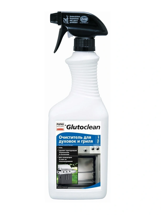 Очищувач для духовок та гриля Glutoclean Backofen und Grill Reiniger 750 мл