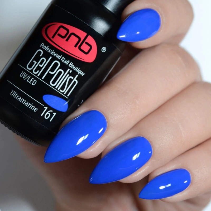 Гель-лак PNB №161 Ultramarine синій, емаль 8 мл