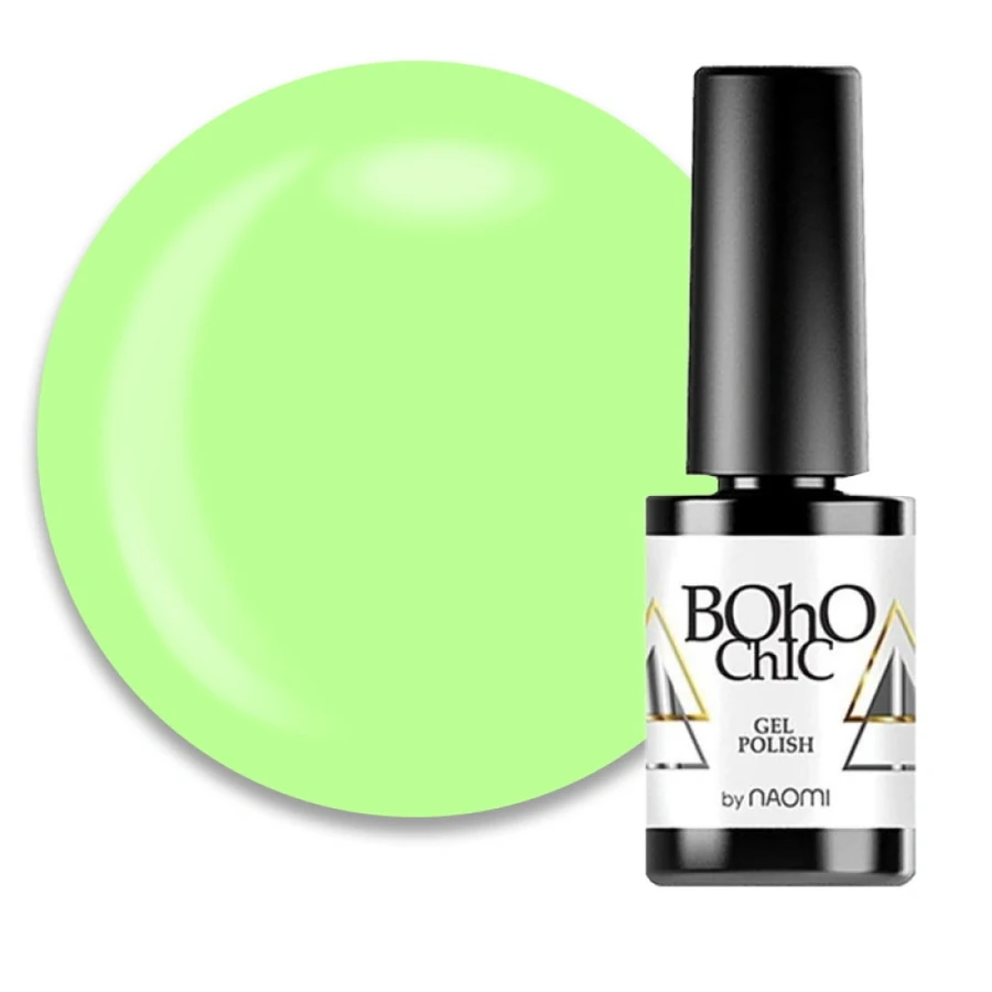 Гель-лак Boho Chic Gel Polish BC007 салатовий, емаль 6 мл