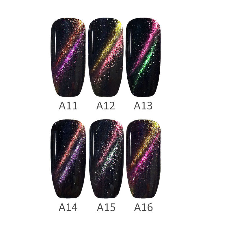 Топ з ефектом "Зоряне небо" Canni 3D Top Coat Cat Eye A16 7,3 мл