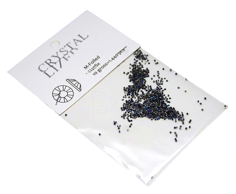 Камені Сваровські Піксі Crystal Lized Crystal Pixie Black-Blue чорно-синій 1440 шт