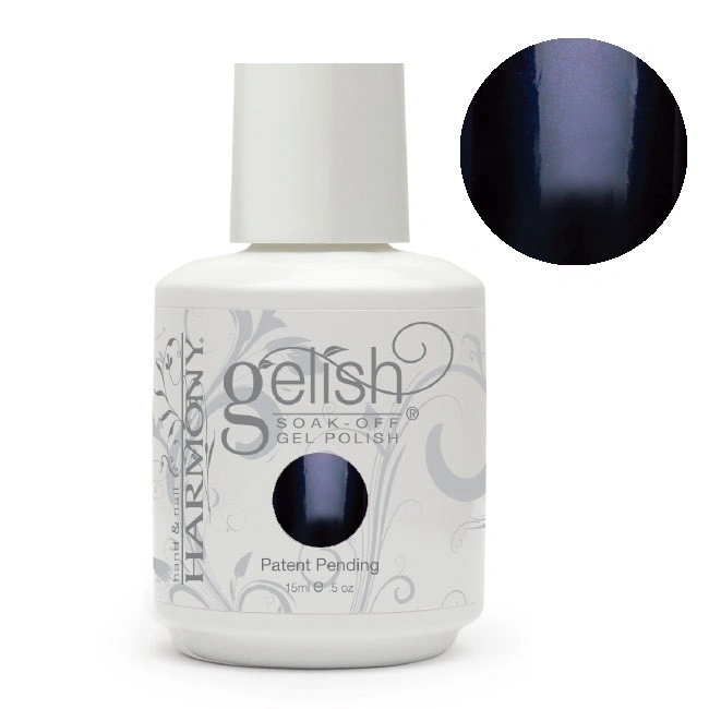 Гель-лак Harmony Gelish Jet Set сірий з бузковим відливом, ледь помітний мікроблиск 15 мл