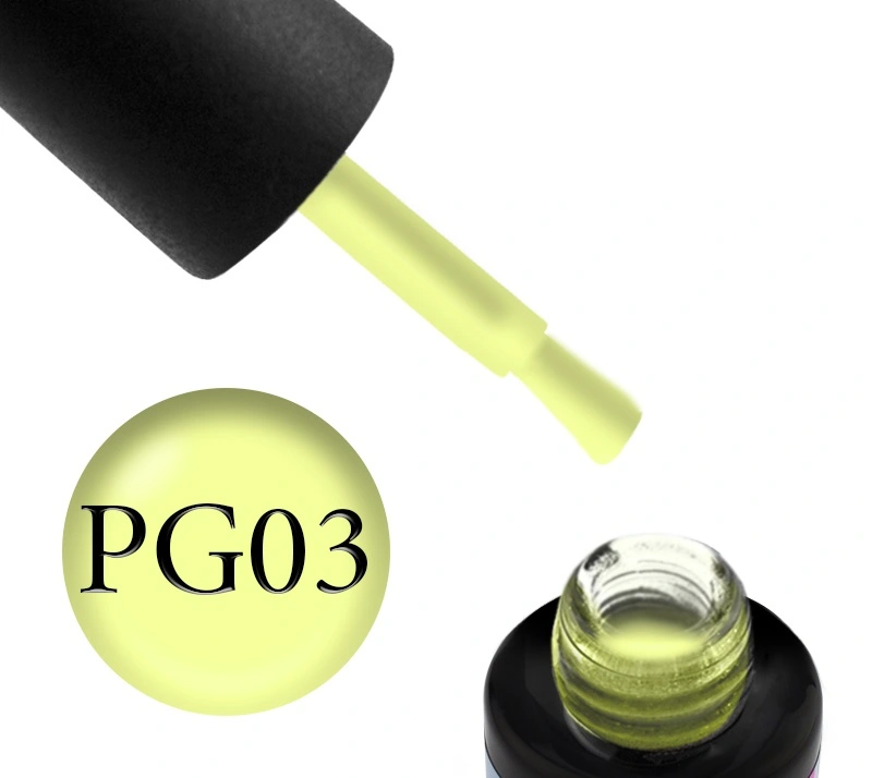 Гель-лак Naomi Gel Polish Plastic Geometry PG3 жовтий, емалевий, флуоресцентний, з ефектом пластику 6 мл
