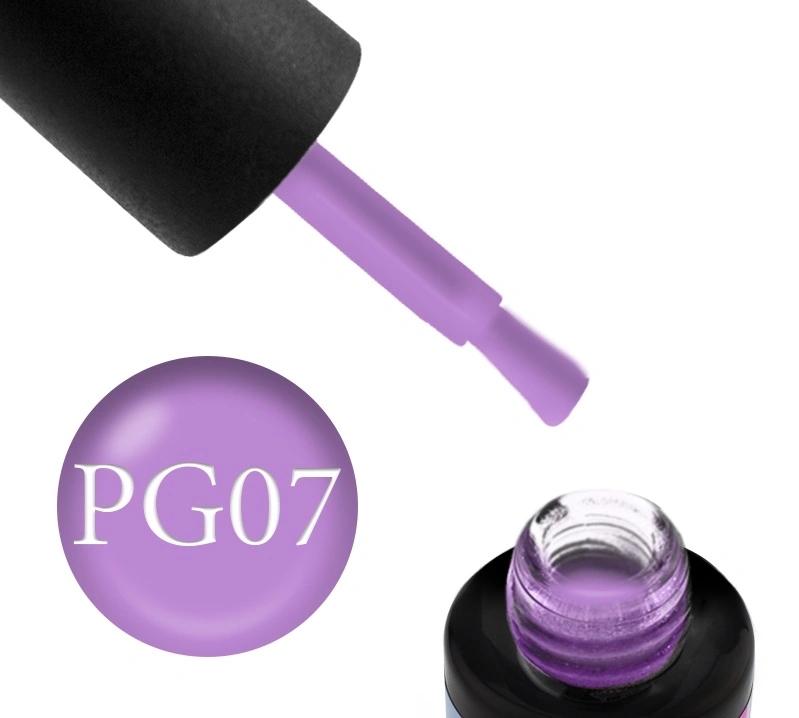 Гель-лак Naomi Gel Polish Plastic Geometry PG7 фіолетовий, емалевий, з ефектом пластику 6 мл