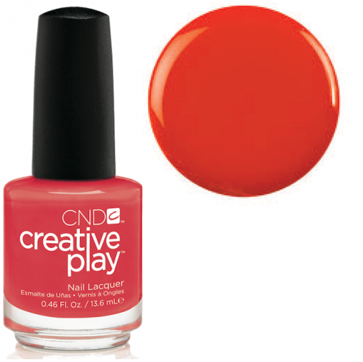 Лак CND Creative Play Creative Play 499 Tangerine Rush оранжево-мандариновий, емаль 13,6 мл