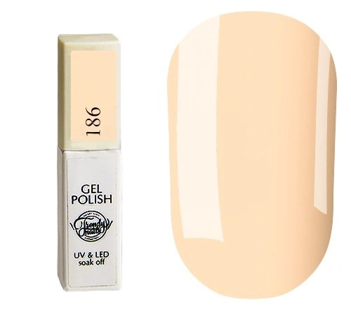 Гель-лак Trendy Nails Gel Polish Classic Shadows №186 персиково-рожевий, емаль 8 мл