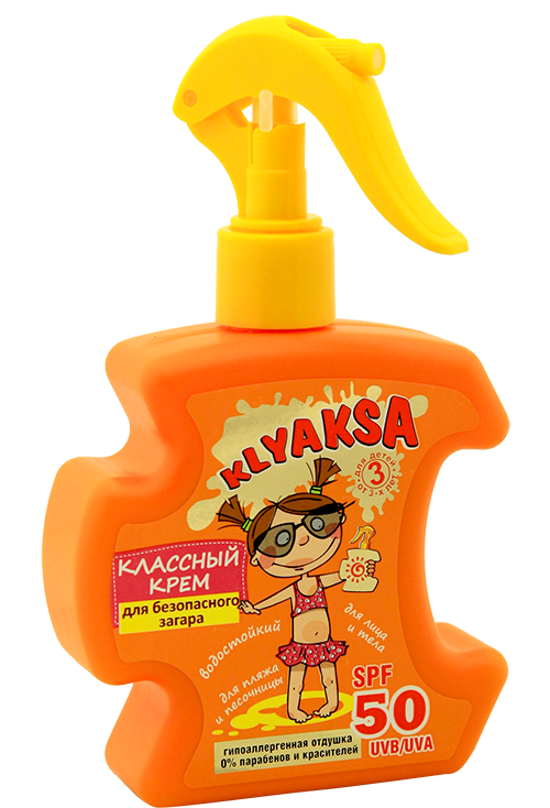 Класний крем для безпечної засмаги KLYAKSA Cool Сream For Safe Sunburn SPF-50 200 мл