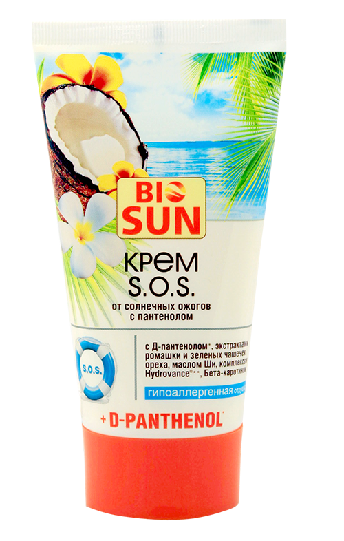 Крем SOS від сонячних опіків із пантенолом BIO-SUN Cream SOS від Sunburn With Panthenol 150 мл