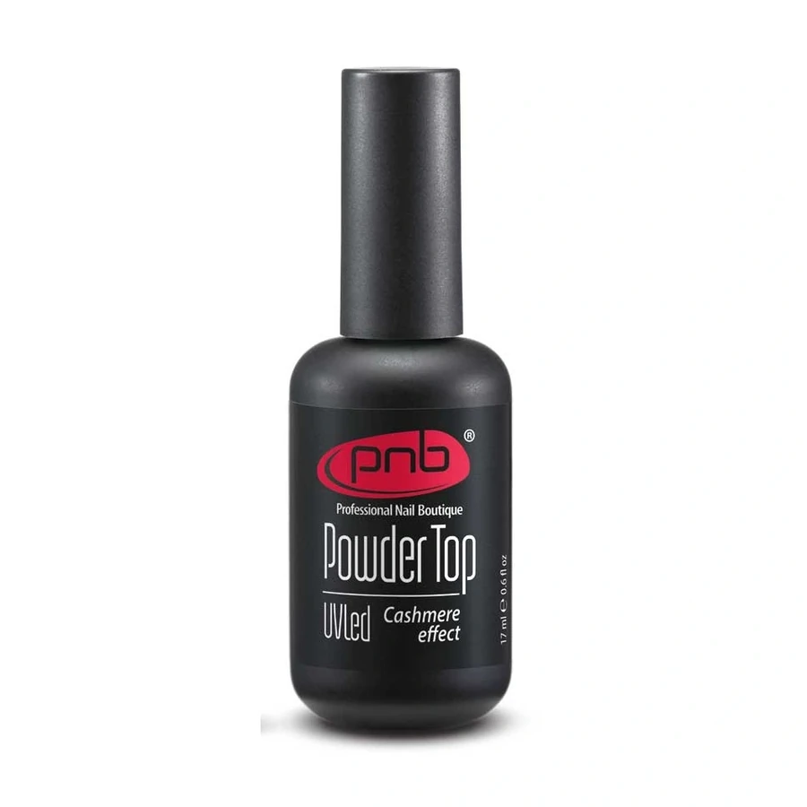 Топ-пудра із кашеміровим ефектом PNB UV/LED Powder Top Coat 17 мл