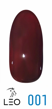 Гель-лак Leo Gel-Polish Classic 001 темно-вишневий, емаль 9 мл