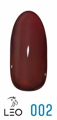 Гель-лак Leo Gel-Polish Classic 002 бордово-коричневий, емаль 9 мл
