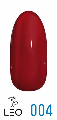Гель-лак Leo Gel-Polish Classic 004 вишнево-червоний, емаль 9 мл