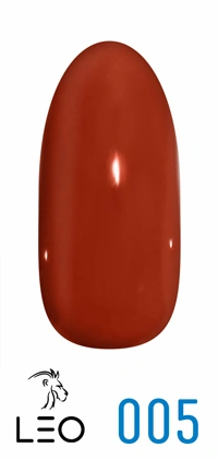 Гель-лак Leo Gel-Polish Classic 005 бордовий, емаль 9 мл