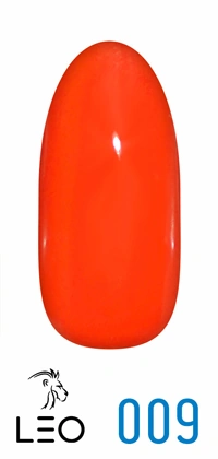 Гель-лак Leo Gel-Polish Classic 009 червоно-жовтогарячий, емаль 9 мл