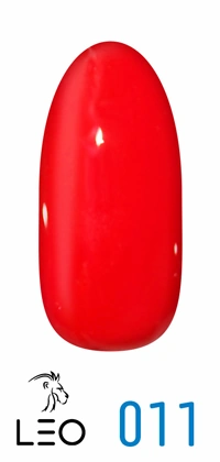 Гель-лак Leo Gel-Polish Classic 011 вогненно-червоний, емаль 9 мл