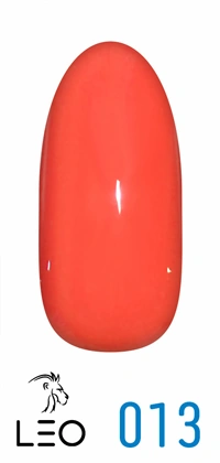 Гель-лак Leo Gel-Polish Classic 013 оранжево-кораловий, емаль 9 мл