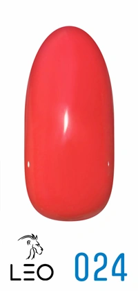 Гель-лак Leo Gel-Polish Classic 024 помаранчевий, емаль 9 мл