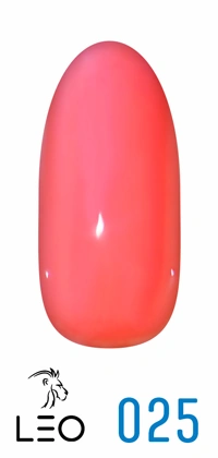 Гель-лак Leo Gel-Polish Classic 025 лососевий, емаль 9 мл