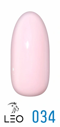 Гель-лак Leo Gel-Polish Classic 034 блідо-рожевий, молочний, емаль 9 мл