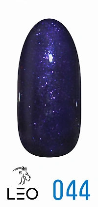 Гель-лак Leo Gel-Polish Classic 044 глибокий синій з мікроблиском 9 мл