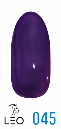 Гель-лак Leo Gel-Polish Classic 045 баклажановий, емаль 9 мл