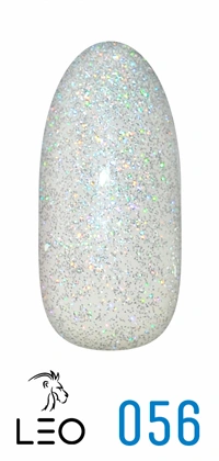 Гель-лак Leo Gel-Polish Classic 056 голографічні блискітки на молочній основі 9 мл