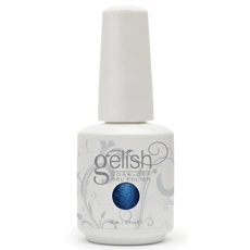 Гель-лак Harmony Gelish Holiday Party Blues глибокий темно-синій, щільні блискітки 15 мл